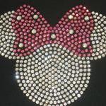 6.5" clear pink Minnie..