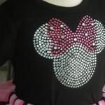 6.5" clear pink Minnie..