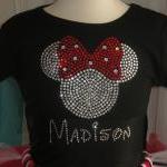 6.5" clear red Minnie ..